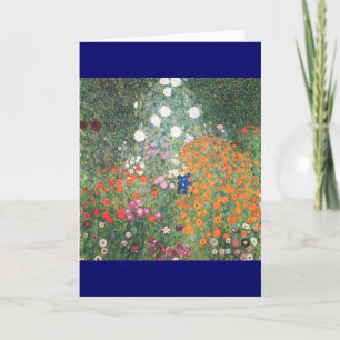 Cartes Pour Fêtes Annuelles Gustav Klimt Blumengarten