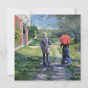 Cartes Pour Fêtes Annuelles Gustave Caillebotte - Le chemin vers le haut