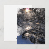 Cartes Pour Fêtes Annuelles Hafren de Cold River (Devant / Derrière)