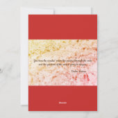 Cartes Pour Fêtes Annuelles Haiku de Basho (Dos)