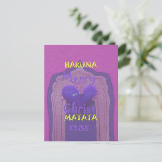 Cartes Pour Fêtes Annuelles Hakuna Matata Merry Christmas Love Design.jpg (Debout devant)