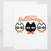 CARTES POUR FÊTES ANNUELLES HALLOWEEN (Devant / Derrière)