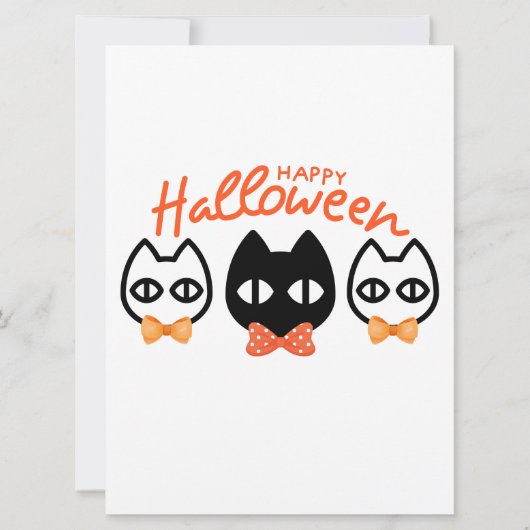 CARTES POUR FÊTES ANNUELLES HALLOWEEN (Devant)