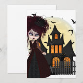 Cartes Pour Fêtes Annuelles Halloween (Devant / Derrière)