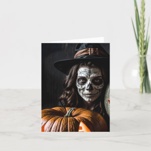 Cartes Pour Fêtes Annuelles Halloween Citrouille & Costume Anime