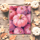 Cartes Pour Fêtes Annuelles Halloween Citrouille Pink Pastel