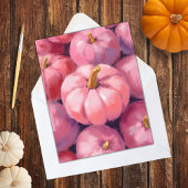 Cartes Pour Fêtes Annuelles Halloween Citrouille Pink Pastel