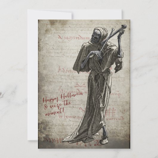 Cartes Pour Fêtes Annuelles Halloween de la mort musculaire (Devant)