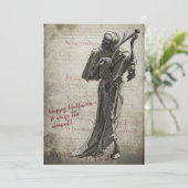 Cartes Pour Fêtes Annuelles Halloween de la mort musculaire (Debout devant)