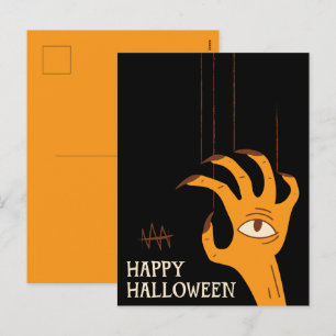 Cartes Pour Fêtes Annuelles Halloween de marionnette vintage