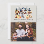 Cartes Pour Fêtes Annuelles Halloween familial joyeux (Devant)