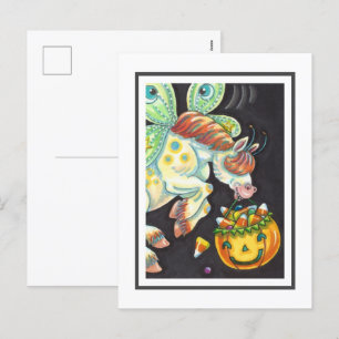 CARTES POUR FÊTES ANNUELLES HALLOWEEN FLYING HORSE CANDY CORN
