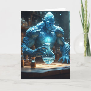 Cartes Pour Fêtes Annuelles Halloween Géant Bleu