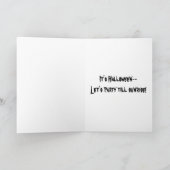 Cartes Pour Fêtes Annuelles Halloween Goblin Moon (Intérieur)