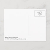 Cartes Pour Fêtes Annuelles Halloween heureux de Moe (Dos)