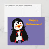 Cartes Pour Fêtes Annuelles Halloween heureux du comte Pengula (Devant / Derrière)