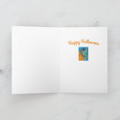 CARTES POUR FÊTES ANNUELLES HALLOWEEN HUMMINGBIRD & JACK-O'-LANTERN WHIMSY (Intérieur)