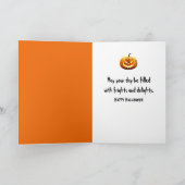 Cartes Pour Fêtes Annuelles Halloween Jack-o-lanterne et chat en grange (Intérieur)