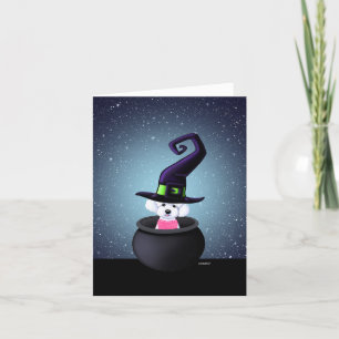 Cartes Pour Fêtes Annuelles Halloween KiniArt Bichon Frise