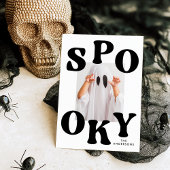 Cartes Pour Fêtes Annuelles Halloween noir et blanc Éffrayant rétro