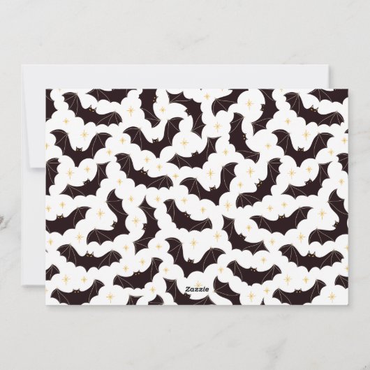 Cartes Pour Fêtes Annuelles Halloween photo joyeuse des gouttes de sang (Dos)