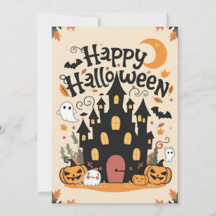 Cartes Pour Fêtes Annuelles Halloween simple et élégant