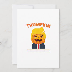 Cartes Pour Fêtes Annuelles Halloween Trumpkin Drôle Citrouille Halloween