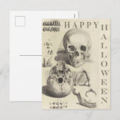 Cartes Pour Fêtes Annuelles Halloween vintage (Devant / Derrière)