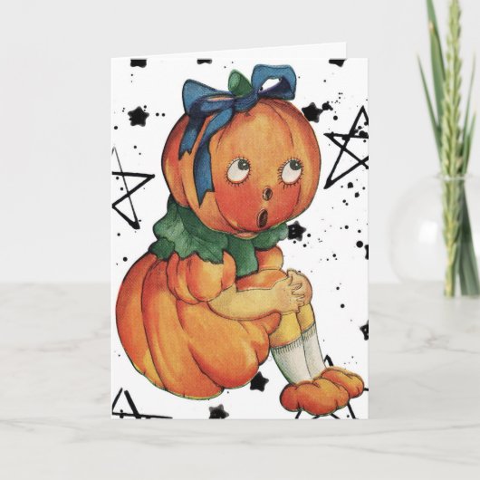 Cartes Pour Fêtes Annuelles Halloween vintage (Devant)