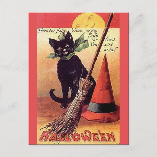 Cartes Pour Fêtes Annuelles Halloween Vintage KRW (Devant)