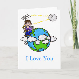 Cartes Pour Fêtes Annuelles Ham Radio EME Valentine's Day Card Personnaliser.