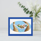 Cartes Pour Fêtes Annuelles hamac de vacances (Debout devant)