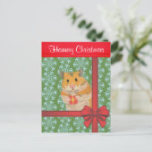 Cartes Pour Fêtes Annuelles Hammy Christmas Hamster Noël (Debout devant)