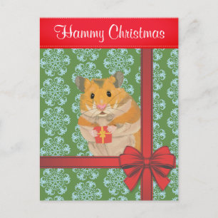 Cartes Pour Fêtes Annuelles Hammy Christmas Hamster Noël