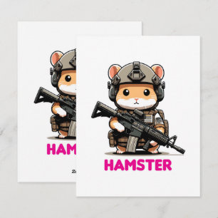 Cartes Pour Fêtes Annuelles Hamster tactique