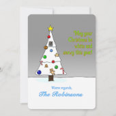 Cartes Pour Fêtes Annuelles Hand Drawn Snowy Christmas Tree (Devant)