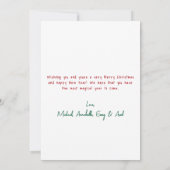 Cartes Pour Fêtes Annuelles Hand Drawn Whimsical Christmas (Dos)