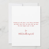 Cartes Pour Fêtes Annuelles Hand Drawn Whimsical Merry Christmas (Dos)