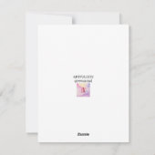 Cartes Pour Fêtes Annuelles handgeschreven elegant Feestdagenkaart (Achterkant)