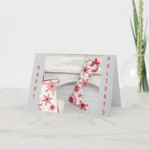 CARTES POUR FÊTES ANNUELLES HANG STOCKING HOPE REMPLIE DE "JOY"