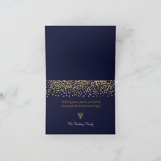 Cartes Pour Fêtes Annuelles Hannukah Allumer L'Étincelle Nocturne (Intérieur)