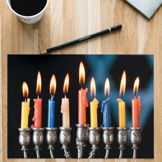 Cartes Pour Fêtes Annuelles Hannukah Menorah