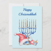 Cartes Pour Fêtes Annuelles Hanouka et Noël Chrismukkah (Devant)