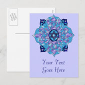 Cartes Pour Fêtes Annuelles Hanoukka (Devant / Derrière)