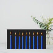 Cartes Pour Fêtes Annuelles Hanoukka Chanukah Hanukah Hannukah Menorah bougies (Debout devant)