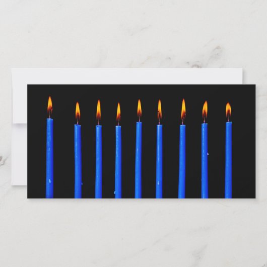 Cartes Pour Fêtes Annuelles Hanoukka Chanukah Hanukah Hannukah Menorah bougies (Devant)