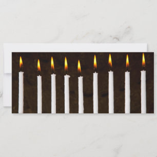 Cartes Pour Fêtes Annuelles Hanoukka Chanukah Hanukah Menorah brûler des bougi