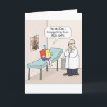 Cartes Pour Fêtes Annuelles Hanoukka Dreidel Doctor Funny Greeting Card<br><div class="desc">hiver Noël Père Noël neige saison de vacances drôle comédie plaisanterie hanoukka</div>