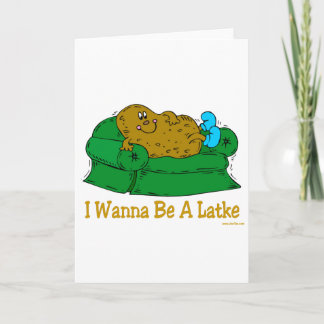 CARTES POUR FÊTES ANNUELLES HANOUKKA FUNNY DONNE "JE VEUX ÊTRE UN DERNIER"