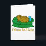 CARTES POUR FÊTES ANNUELLES HANOUKKA FUNNY DONNE "JE VEUX ÊTRE UN FEU"<br><div class="desc">DONNEZ CES DONS D'HUMOUR JUIF AMUSANT HANOUKKA À TOUS COMME DES PRÉSENTS UNIQUES DE CHANUKAH.  TOUTES LES COUCHES DE POMME DE TERRE VEULENT VRAIMENT ÊTRE UN FEU.</div>